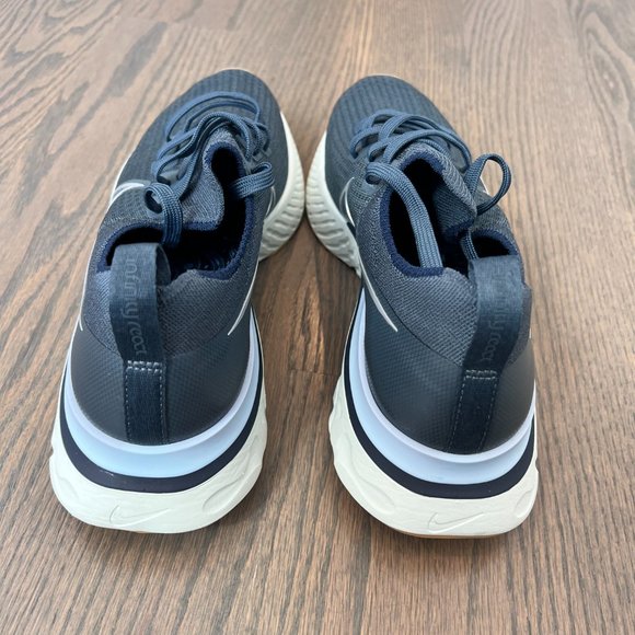 Nike Air React Infinity Run Running Shoes Blue Fox / Silver Sz 9 CD4371 401 - Picture 3 of 8